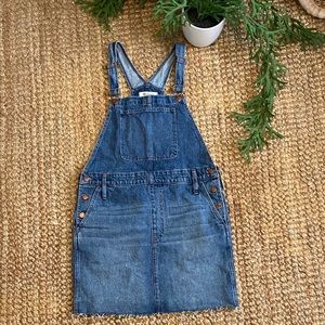 Madewell raw-hem overall dress
